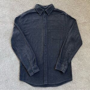 Men's Classic Gray Button-Up Shirt